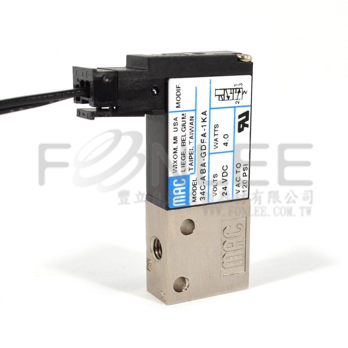 ---* MAC 34系列 3口2位 電磁閥