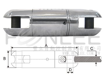 重型拉線旋轉接頭 S-45 &Oslash;45(172&Oslash;19)