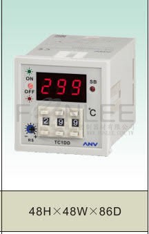 ANV 溫控控制器 48*48   TC1DD-ROK1