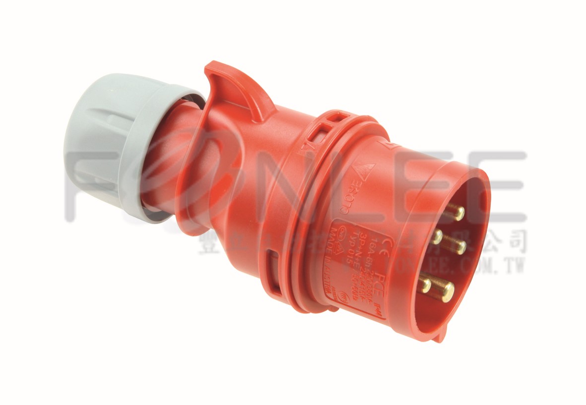 PCE 024-9 插頭 3P+E 32A/230V/BL IP44