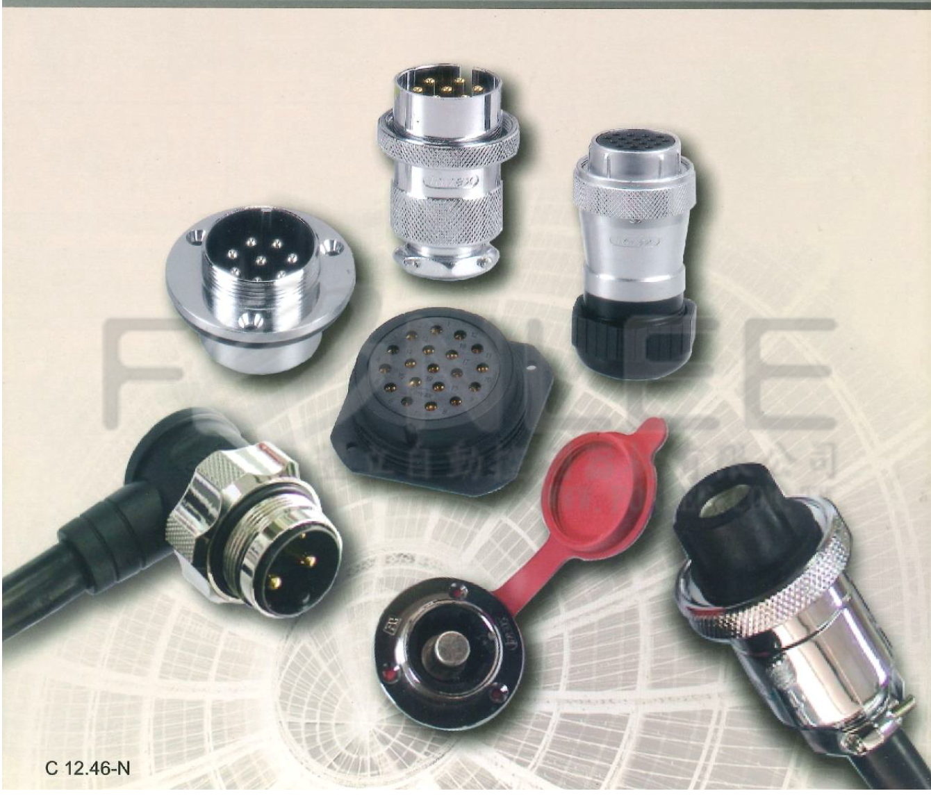 金屬頭(母CS3P-06ASNS-00 6P10A夾線式