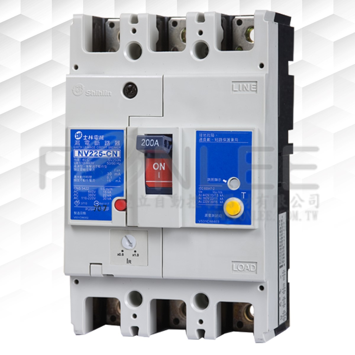 士林漏電 NV-225CN 3P125A CO延時2Ssec