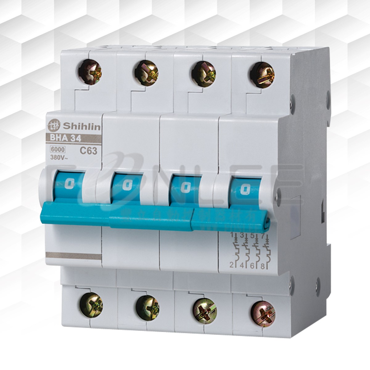 士林迴路保護BHA34C25 6KA 4P25A C型