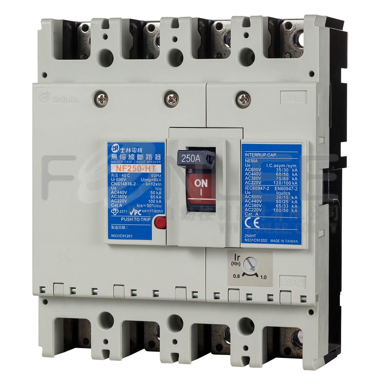 士林開關+板後PGI 400CN 3P400A 35/25K