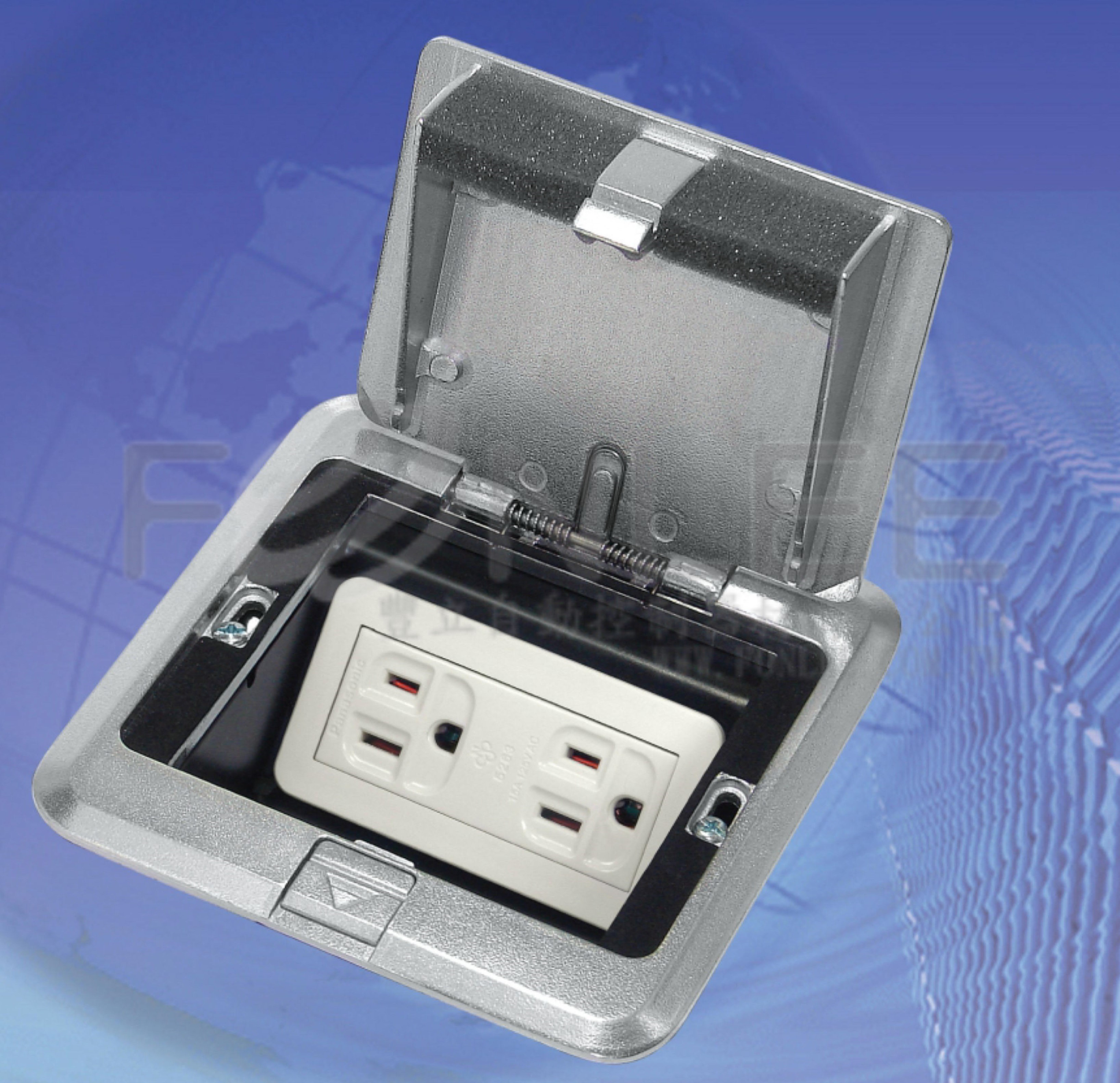 松工DUFN2200T-1 地板插座附接地雙插