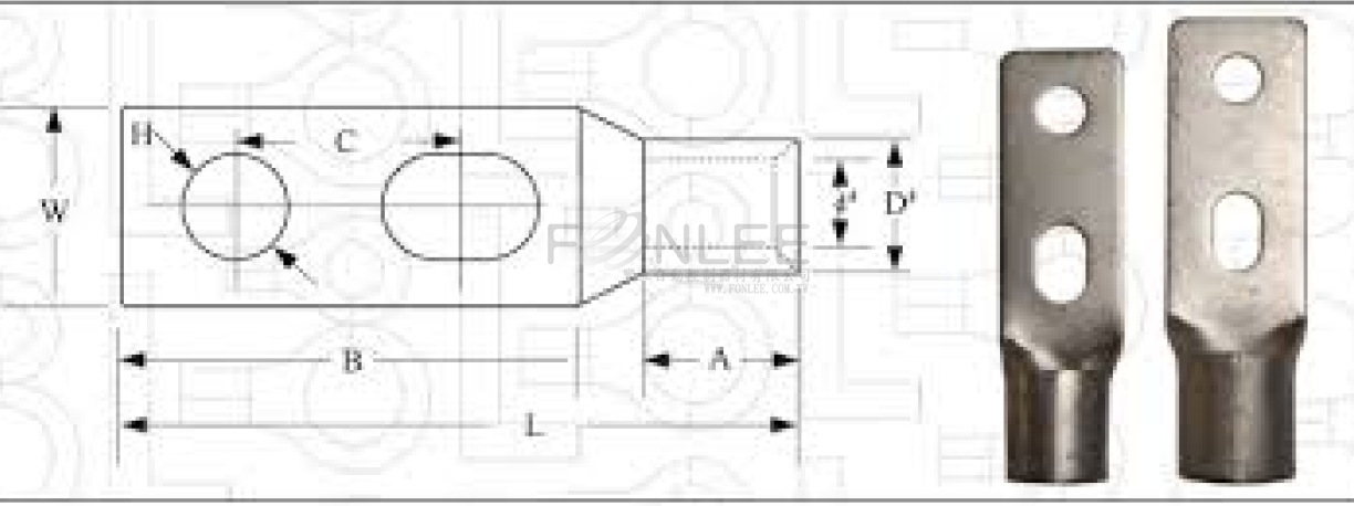 扁型針型端子 DBN5-14       100PCS/包