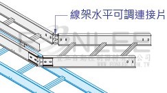 水平可調鋁製連接片(半圓型)