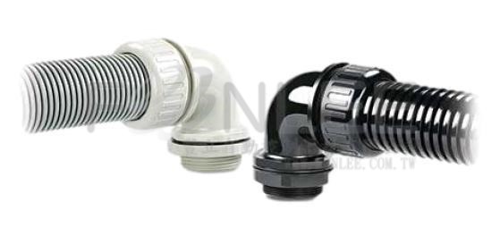 全冠N-MGQ25-E-28 6分90度尼龍接頭