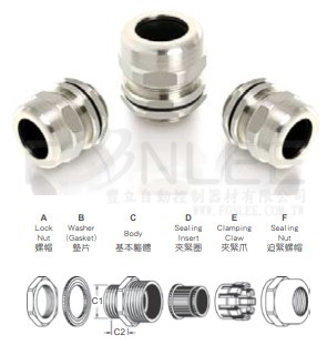 AVG MSA32-25不銹鋼電纜固定頭M32*1.5