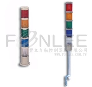 通群三色桿式LED警示燈 L-PA50T DC24V