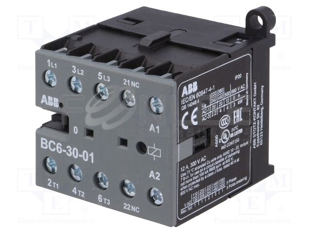 ABB 電磁接觸器 BC6-30-01 DC24V