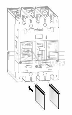 --**1 三菱NFB相間隔板/導軌安裝器