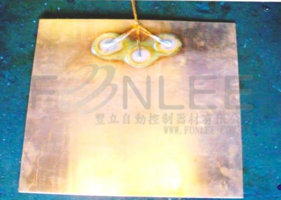 接地銅板 450Ｘ450Ｘ0.5m/m 100出線
