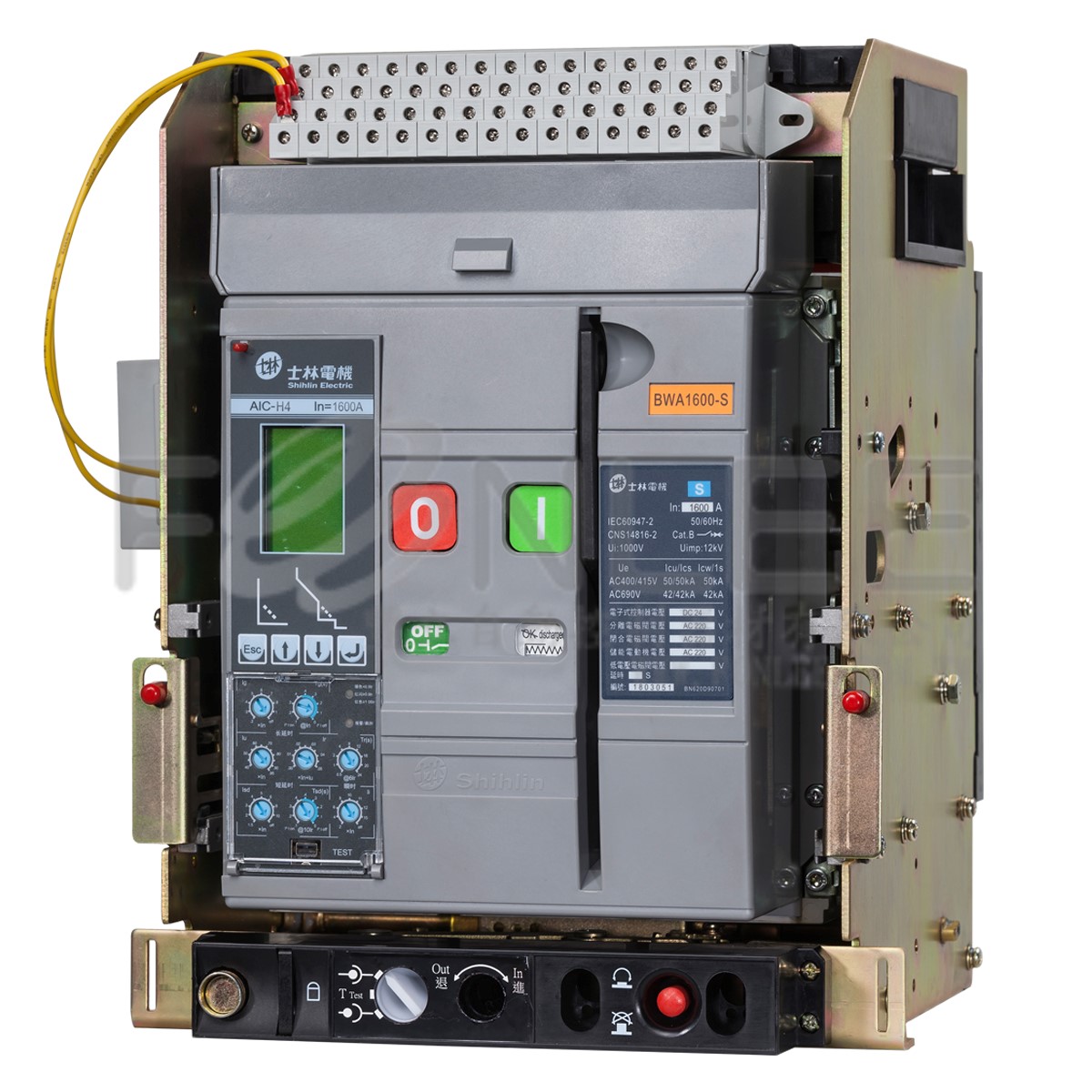 士林ACB BWA1600-S 3P 800A 50KA抽出式