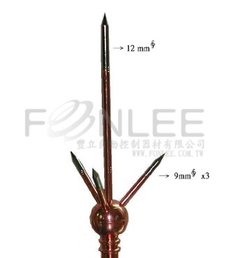 傳統避雷針用絕緣接頭